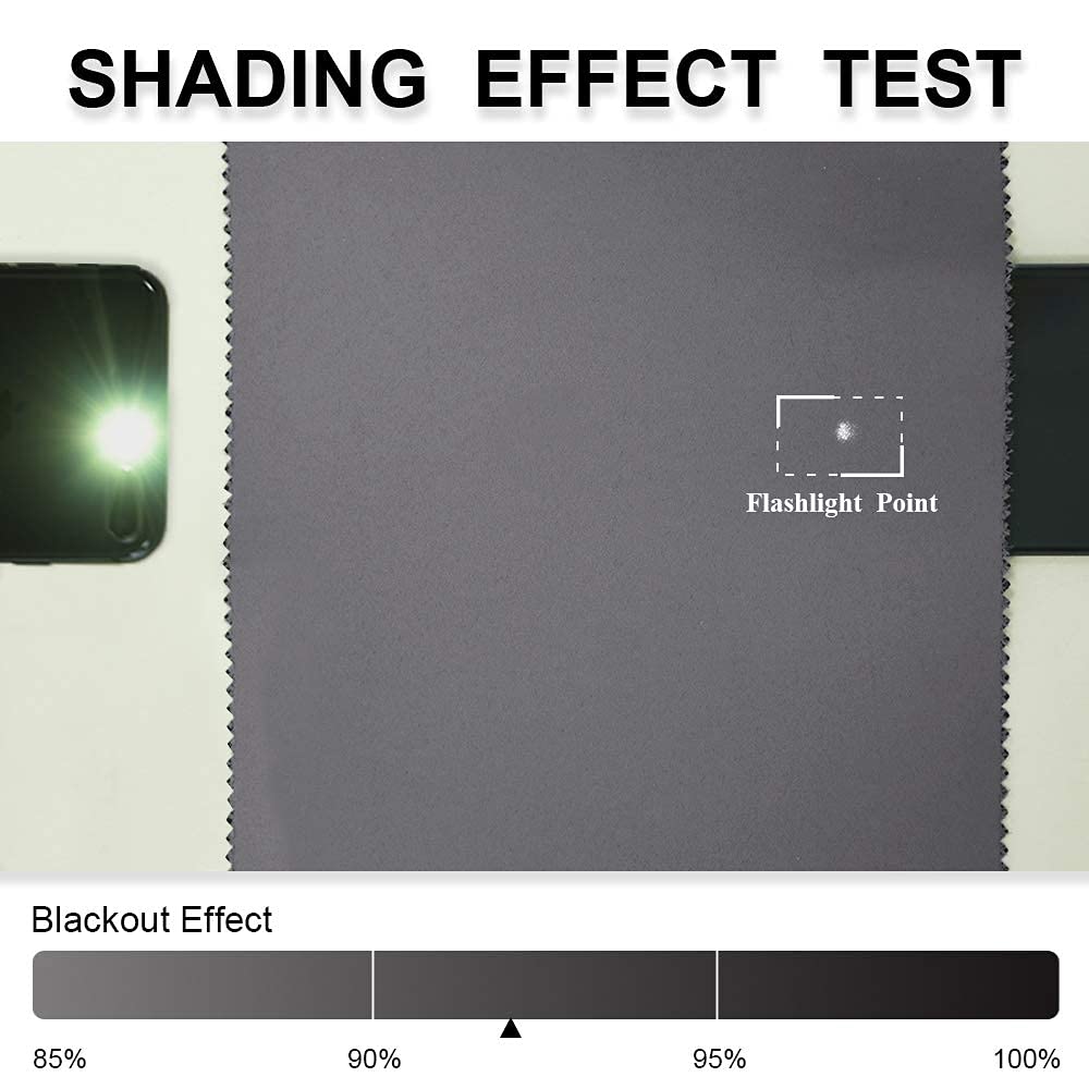 PONY DANCE Tende Oscuranti con Anelli per Interni Camera da Letto Termiche Isolanti Pannelli Divisori per Soggiorno Curtains 1 Pezzo L 200 x A 260 cm, Grigio