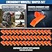 Jorzer Emergency Whistle 100PCS Loud Plastic Safety Whistle with Lanyard Survival Gear for Kayak Boating Fishing Boat Camping Hiking Hunting-