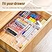 Qozary 17 Pack Clear Plastic Drawer Organizer Containers, Storage for Desk Drawers Trays, Kitchen Bathroom Makeup Drawer Dividers with Large Capacity Bins, 5-Size Trays for Bedroom Dresser Drawer