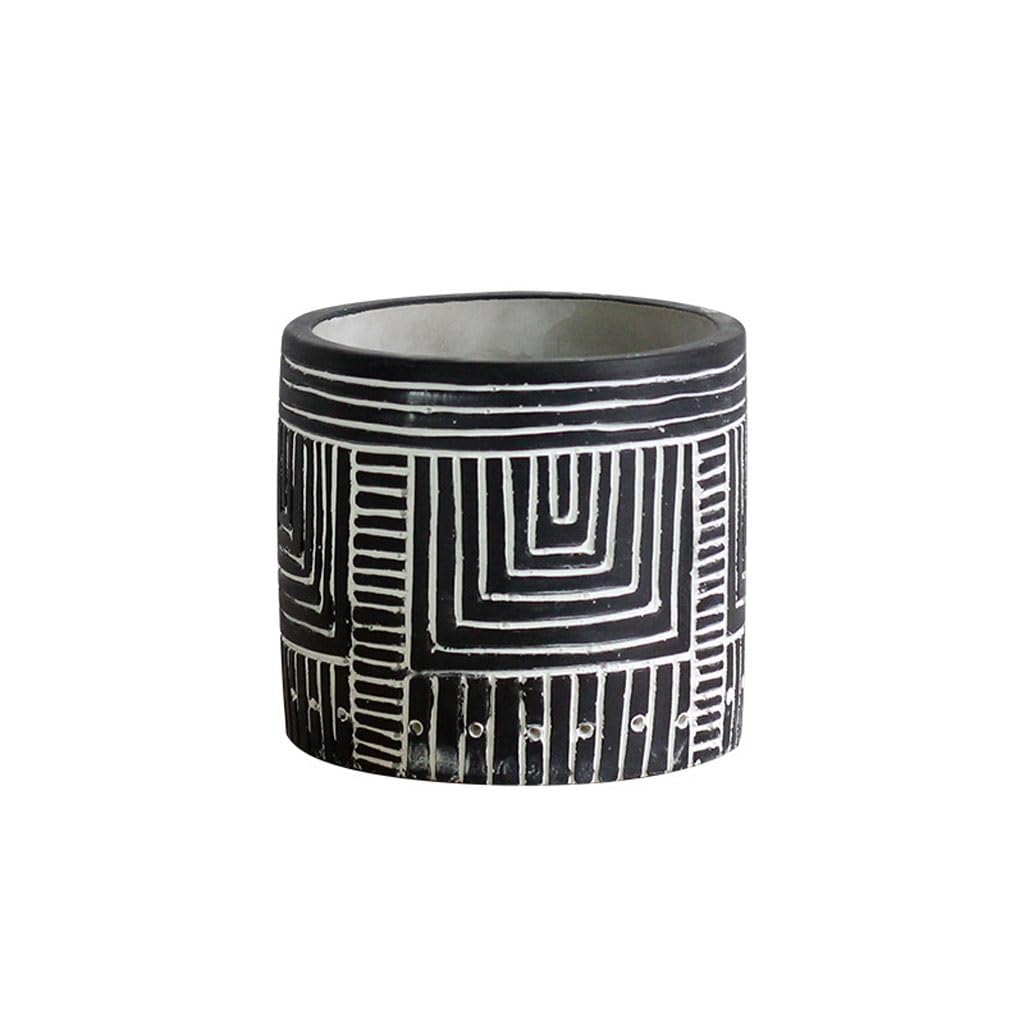 Gelasige B Flower Pots Eautiful And Stylish Flower Pots Cement Flower Pots For Growing Flowers Or Other Plants Outdoor Flower Pots(B)