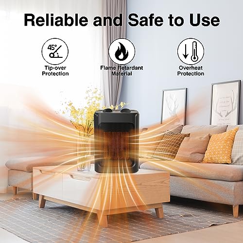 Reviews for JNDRO Portable Electric Space Heater - 1500W/750W Safe and ...