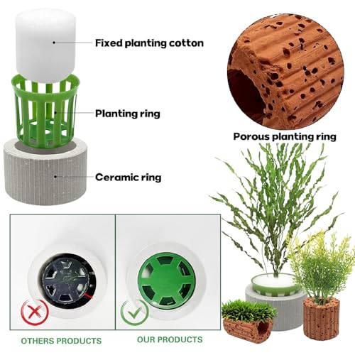 Image of 26 Pack New Upgrade Aquarium Plant Weights, Aquatic Water Plant Fixed Rings, Water Plants Cultivation Fixed Ring Plant Pot for Secure Aquatic Plant Placement (26PCS)