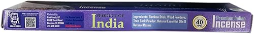 Miniatura 9 de Incienso de jazmín Rani (incienso masala prémium hecho de hierbas naturales) 0.53 oz x 10 paquetes  Total de 100 varillas de incienso  para fines