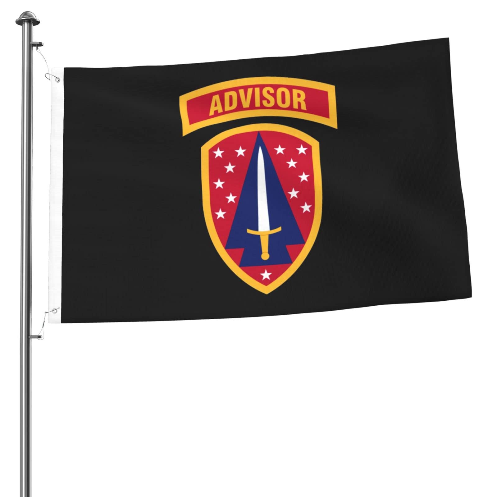 LIICHEES Us Army Security Force Assistance Brigade Ssi Flag 2x3 Ft Double-Sided Outdoor Polyester Decorative Banner Durable Home Patio Flags Yard Welcome Flag