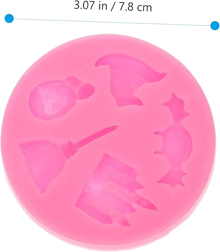 Miniatura 3 de NOLITOY 4 Pcs Fondant Silicone Mold Letter Mold Molds for Chocolate Cake Baking Supplies Alphabet Mold Ghost Decor Halloween Chocolate Molds