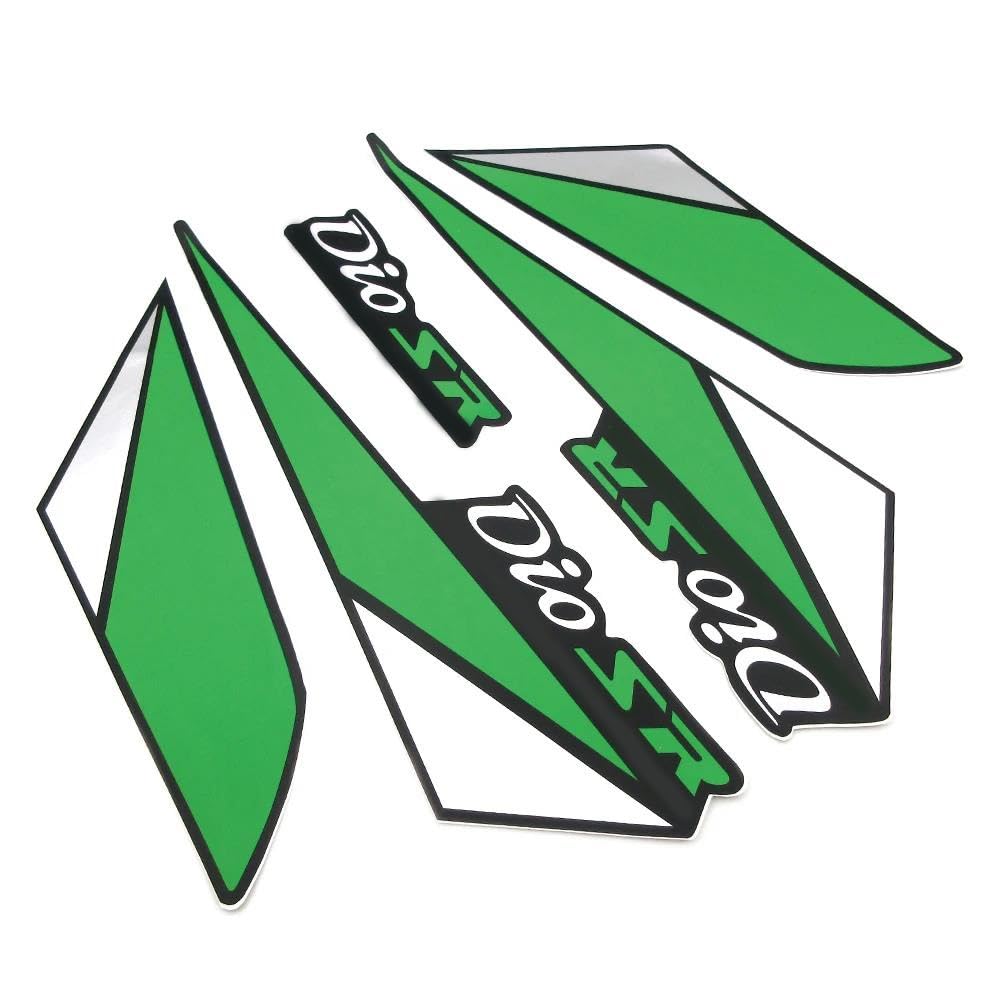 Jganrf Green Sr For Dio Sp Sr Dio50 Af17 Af18 Af27 Af28 Glue Decorative Decals Sticker Motorcycle Scooter Whole Body Fairing Stickers