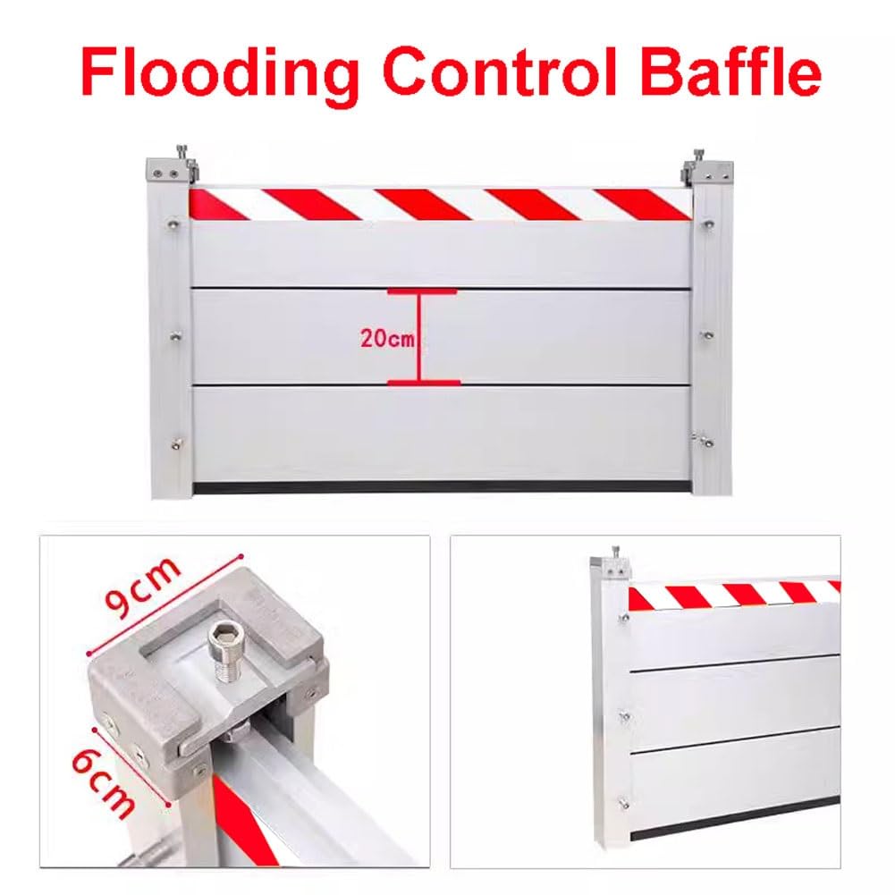 Barrera de Protección Contra Inundaciones Agua, Aluminio Barrera Contra Inundaciones, Barrera Contra Inundaciones para Puertas, Barrera Anti Inundaciones Floodgate HXQSL(120x60cm)