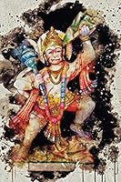 Watercolor Hanuman: Blank Lined Notebook, Journal or Diary 1798497727 Book Cover