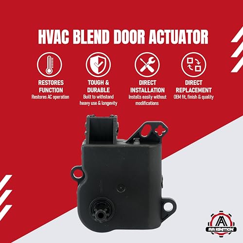 Image of HVAC Air Blend Door Actuator Replaces 604-252, YH1933, DL3Z-19E616-A, Compatible with Ford and Lincoln Vehicles - Flex 2009, F150 2009-2014, Expedition and Navigator 09-17 - Air Door Motor