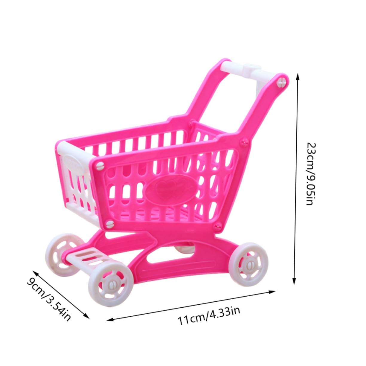 ifundom High Performance Wear Resistance Not Easy to Fade Safe Practical Mini Shopping Trolley Model Random Color