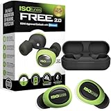 ISOtunes Free 2.0 Bluetooth Hearing Protection Earbuds - 25 dB NRR OSHA Approved Earbuds, Wireless Bluetooth Earplug Headphones for Work