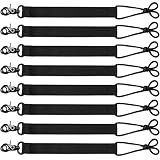 4 Pcs Snowboard Leash Cord Snowboarding Short Leash with Key Ring for Men Women Snowboarding, Black