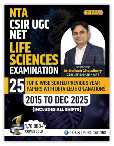 Image of CSIR NET Life Science & DBT JRF PYQ Combo Book | Topic-Wise Previous Year Questions with Detailed Solutions | Best Selling Combo for CSIR NET Life Science & DBT JRF Exams | IFAS Publications