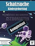  Schatzsuche: Entschlüsselt das Geheimnis der Astronauten!: All incl. Schnitzeljagd Set  für 7-9 Jährige  bis zu 8 Kinder