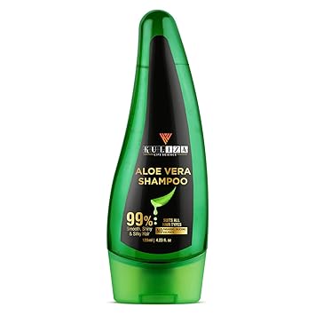 Kuliza Life Science Aloevera Clarifying Hair Shampoo For Dandruff, Hair fall Control, Dry and Frizzy hair | Shampoo For Smooth,Shiny And Silky Hair - Sulphate Paraben Free- 120 ml(Pack of 1)