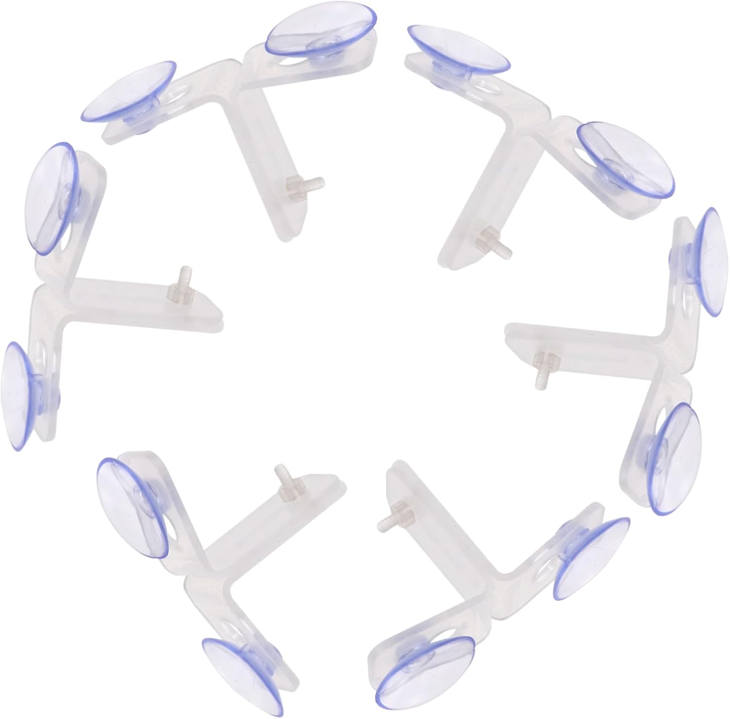 10pcs Fish Tank Divider Support Clips Suction Cups for Aquarium Isolation Board Durable and Plate Clips for Fish Separation