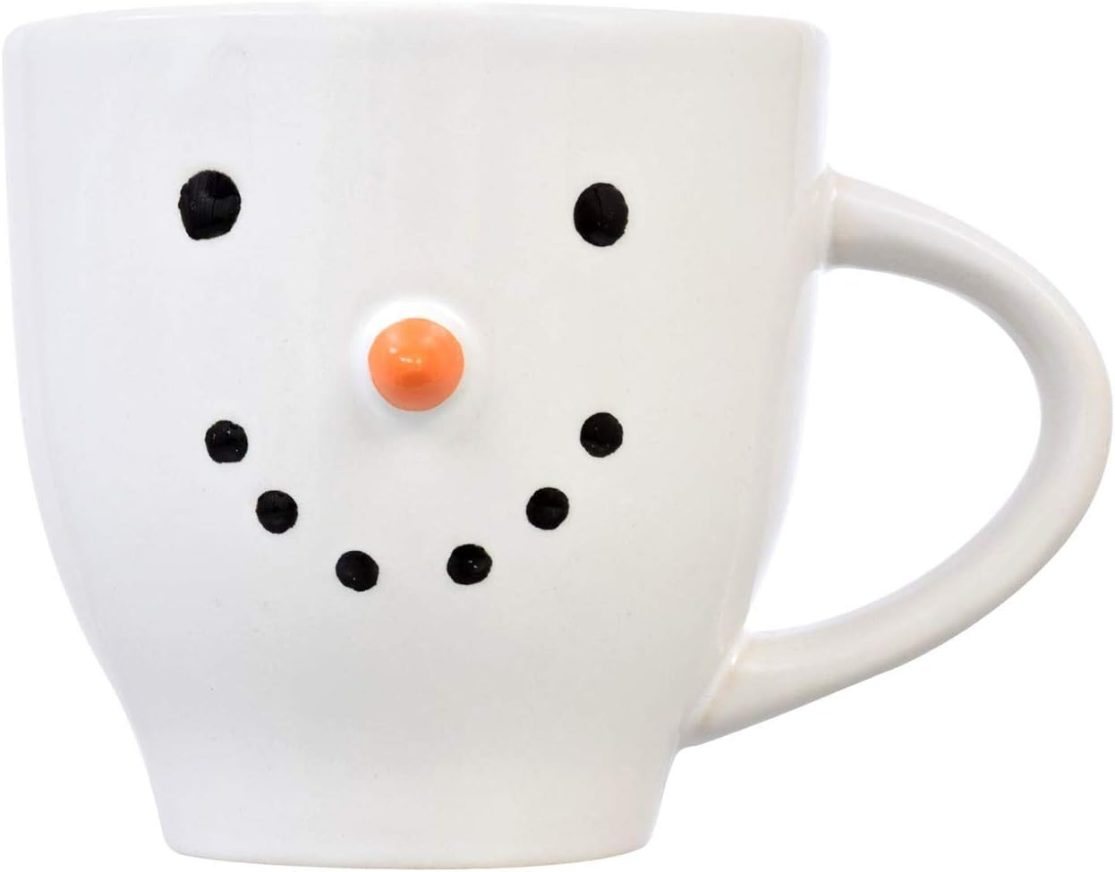 Coffee Mug Large Stoneware Snowman Cups Set 2-20 oz Super Strong! Durable! Dishwasher Safe!! Adorable, Cutest Ever! Makes A Nice Gift. Perfect for Coffee, Tea, or Hot Chocolate Christmas Morning (2)