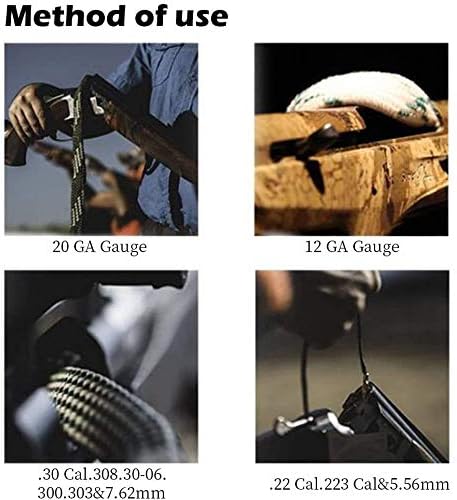 Miniatura 5 de Aimee_JL Nuevo limpiador de orificios .243 Cal y 0.236 in Cal Gun Barrel Cuerda de limpieza de riflepistolaescopetaescopeta, cable de limpieza de