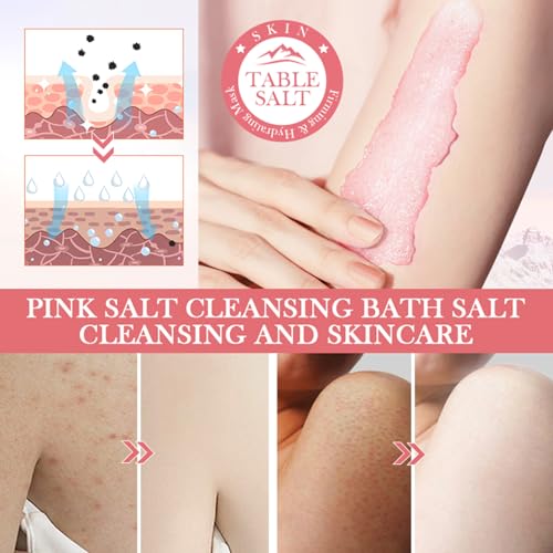 Sales de baño rosas, 250 g, cosmética natural, baño de salud, sal de baño del Himalaya, sales del Mar Muerto, relajación y bienestar, calmar los sentidos y para un buen sueño, sal de baño - imagen 5