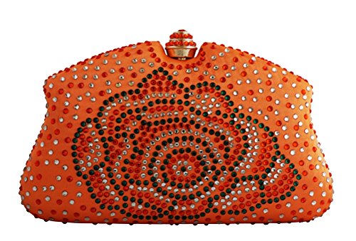 Chicastic Women Multi Color Rhinestone Clutches Evening Bags Handbags Wedding Clutch Purse