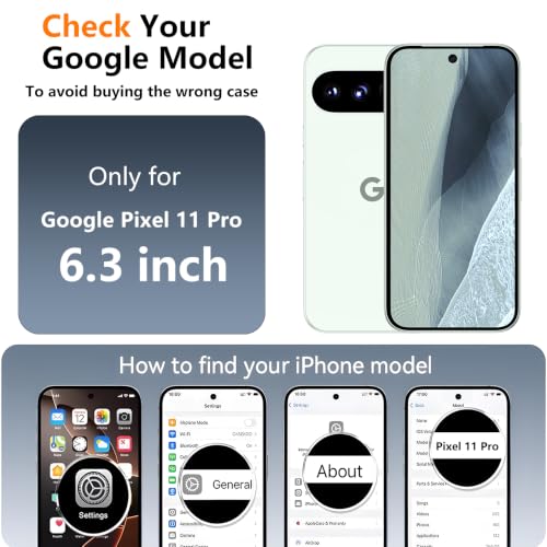 SPIDERCASE for Google Pixel 11 Pro Case, Built-in Stand, Clear by SPIDERCASE - Used condition - Image 2