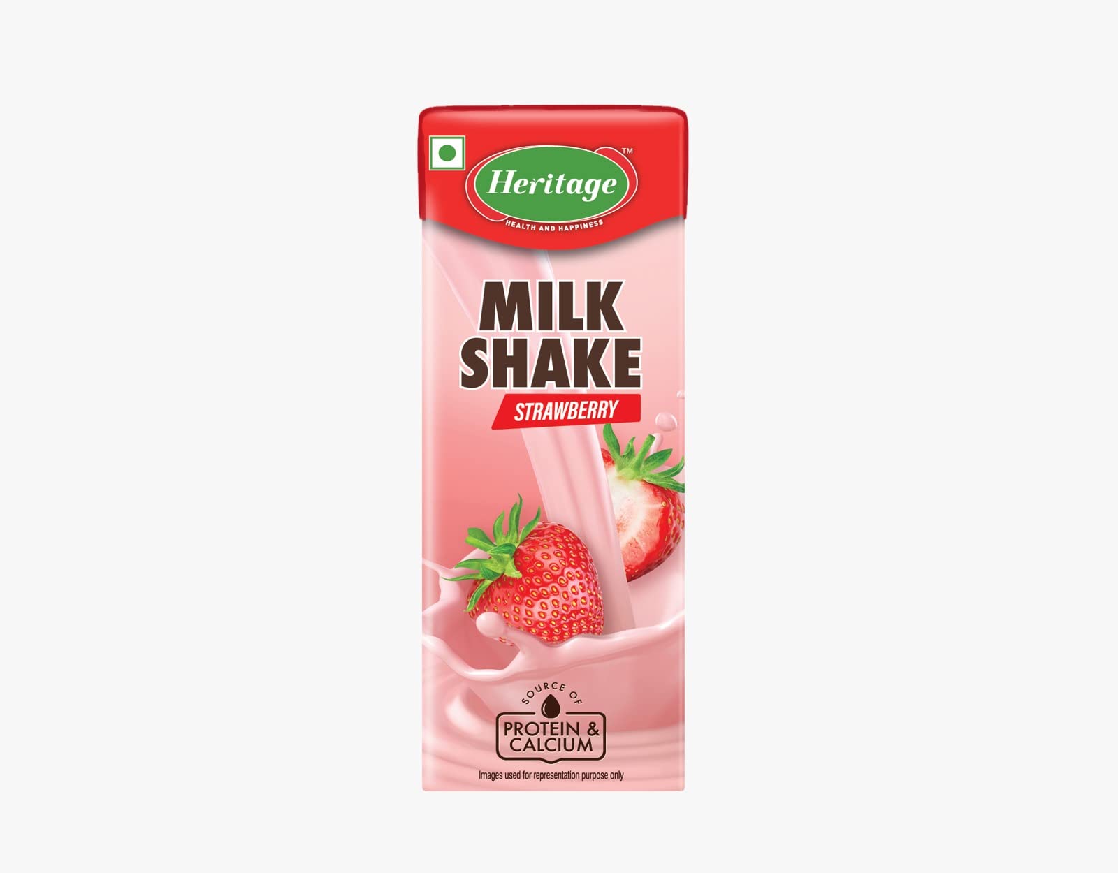 Heritage Strawberry Milkshake, 180 ml Tetra Pack