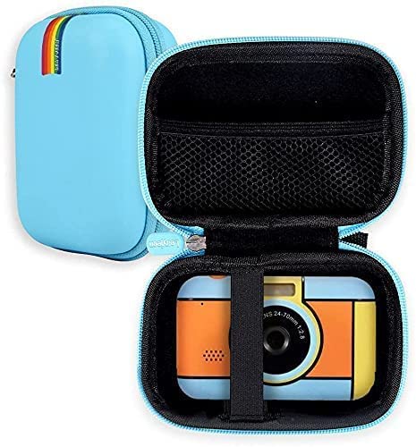 Leayjeen Étui pour Appareil Photo Compact Enfants Compatible avec GlobalCrown,Yokiss,Dema,AONISE,faburo,Gofunly,Joylink,Goopow,Hangrui, Cadeaux de Les Jouets pour Enfants (étui Uniquement) Bleu