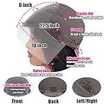 13x6 Lace Front Wigs Human Hair Pre Plucked 180 Density 26 Inch HD Body Wave Lace Front Wigs Human Hair 10A Frontal Wigs Human Hair wigs for Women Glueless Wigs Human Hair Pre Plucked Black wig - Image 5