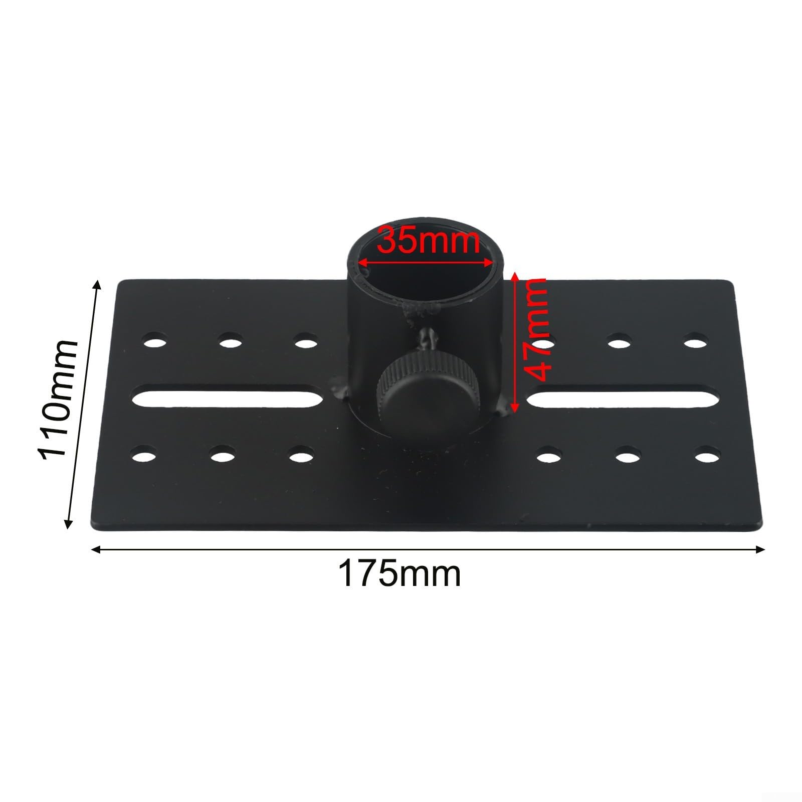 Adaptateur de support de haut-parleur réglable de 35 mm pour équipement DJ avec design en métal robuste