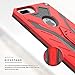 Zizo Static Series Compatible with iPhone 8 Plus case Heavy Duty Shockproof Military Grade Drop Tested with Kickstand iPhone 7 Plus case RED