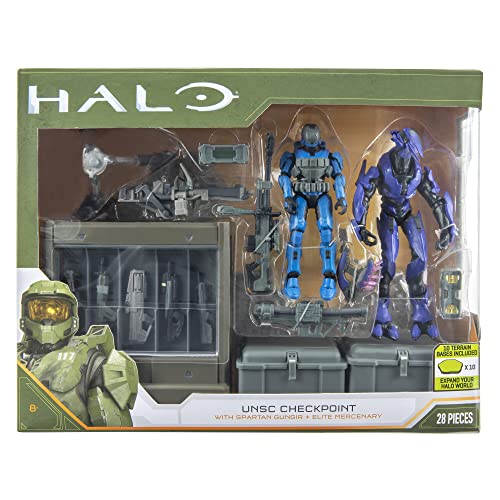 Niños, Video Games Halo - Paquete de 2 Cifras de Lujo de 9,5 cm - Misión: Operación Ironclad con Spartan MK. V y Spartan MK. VII