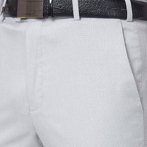Image of Park Avenue Men's Neo Fit Structure Pattern Polyester Blend Flat Front Formal Regular Fit Trouser