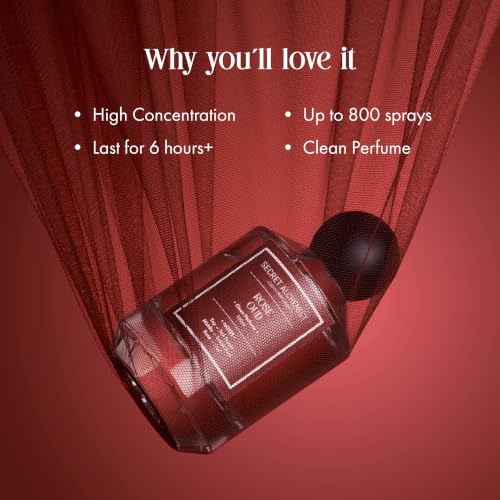 Image of Secret Alchemist Rose Oud Eau de Parfum (EDP) 100ml | Clean, Long Lasting High Concentration Woody Floral Perfume for Men & Women | Turkish Rose, Oud & Pink Pepper Perfume | Luxury Gift for Women, Day & Night Wear, 800 Spritz