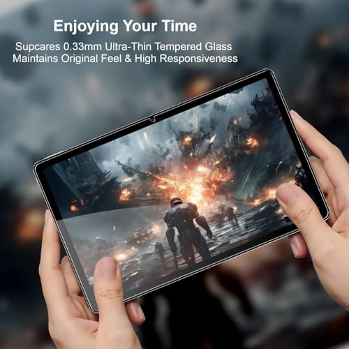Image of SupCares Tempered Glass for Realme Pad 3 (11.6 Inch) With Installation Kit | Military-Grade Gorilla Screen Protector | Edge to Edge Coverage | Transparent