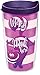Tervis 1269224 Disney - Alice In Wonderland Cheshire Cat Insulated Tumbler with Wrap and Royal Purple Lid, 16 oz, Clear