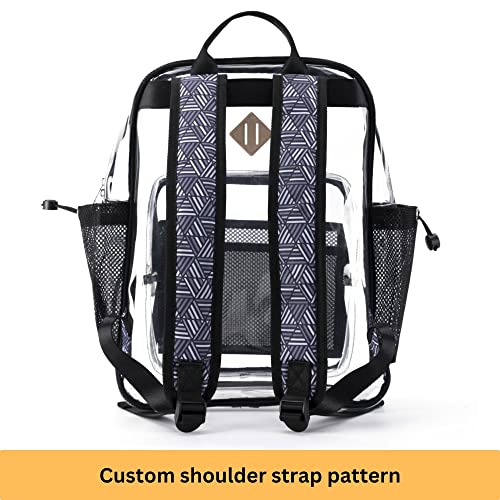 Argen Heavy Duty Clear Backpack Stadium, Clear Backpack Stadium Approved, See-Through Bags for Adults, Transparent Backpacks for Adults, TPU Bookbags medium3
