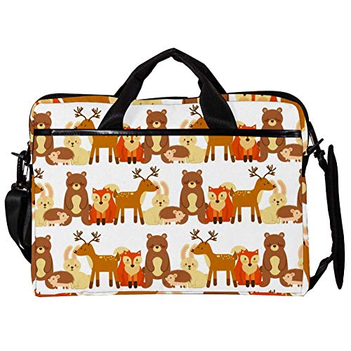 Maletín bandolera para portátil de 14 pulgadas elegante multicolor de 11*15in Wildlife