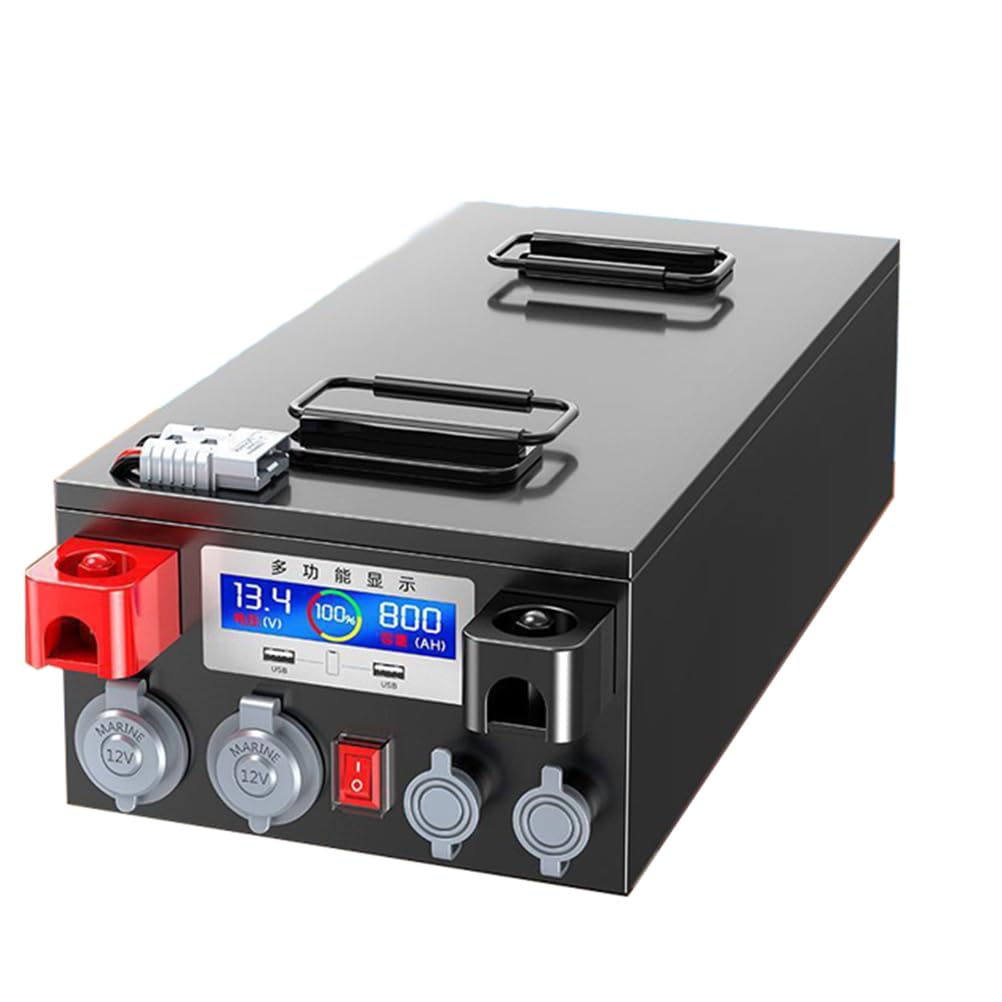 Batteria per Camper da Esterno LiFePO4 al Litio Ferro fosfato 12V 150Ah 180Ah 200Ah 250Ah 300Ah, Alimentatore per accumulo di energia Mobile