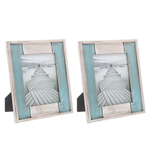 Barnyard Designs Rustic Distressed Picture Frame, 8