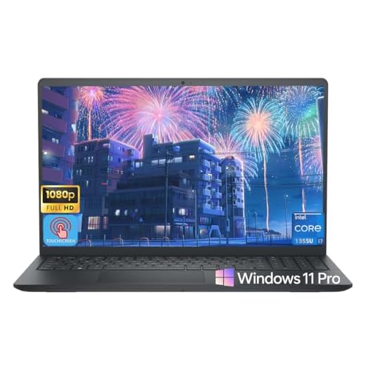 Dell 15 Touchscreen Laptop DC15250 for Business, Intel 10-Core i7-1355U, 15.6'' FHD Anti-Glare Display, 20GB RAM, 1TB SSD, Office 365 for the Web, Copilot AI, Webcam, Wi-Fi 6, Win 11 Pro, Black