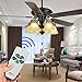 Eogifee 53T Ceiling Fan Remote Control Adjustable 3 Speed,Light Dimmer Control Replacement of Hampton Bay Harbor Breeze Hunter KUJCE9103 FAN-11T FAN-53T 2AAZPFAN-53T