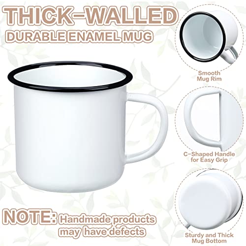 Set de 12 tazas mini de esmalte para café 5 oz miniatura 4