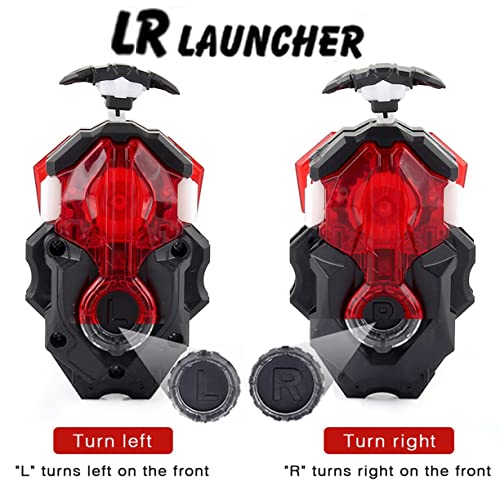 Combatgyro B-184 Launcher Lr Bay Blades Toy Db B-191 Dangerous Belial All Might-2 Dynamite Battle Starter Set Grip Metal Fusion Bey Battling Tops Burst Gaming Toy Gift For Boys Age 4-7 8-12+ #TOP1