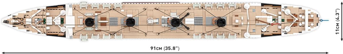 COBI Historical Collection R.M.S. Titanic 1:300 Scale Building Set, 3260 Pieces