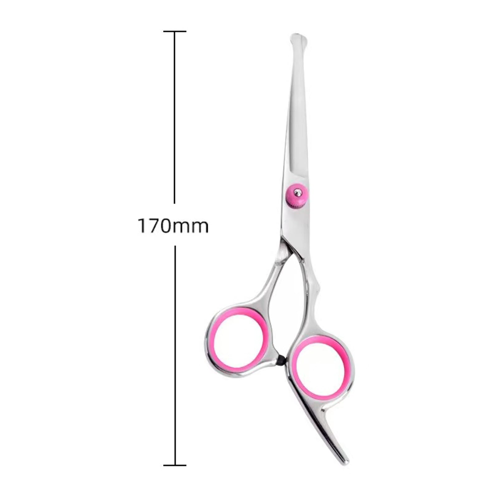 Forbici da donna per peli pubici con punta arrotondata e rasoio per bikini, per la sicurezza delle aree sensibili, in acciaio inox, impugnatura ergonomica (rosa)