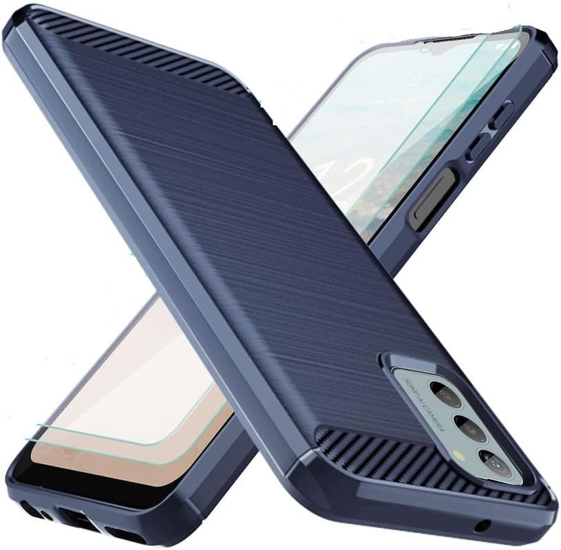 Case Compatible with Nokia G42 5G, Perfect Fitting Hybrid Edge to Edge Side Protection Carbon Fiber Back Cover for Nokia G42 5G – Blue Case Compatible with Nokia G42 5G, Perfect Fitting Hybrid Edge to Edge Side Protection Carbon Fiber Back Cover for Nokia G42 5G – Blue