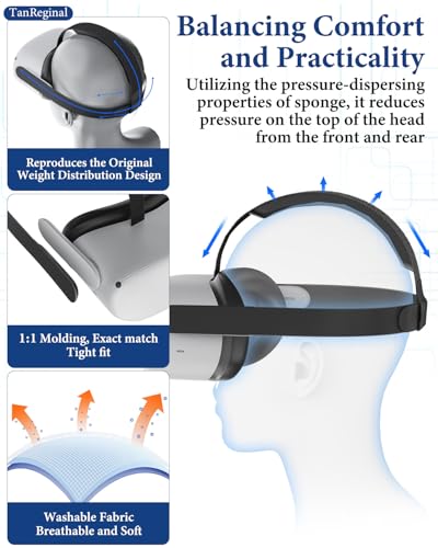 Image of Head Strap for 0culus Quest 2 /for Meta Quest 2 Vr Headset Accessories