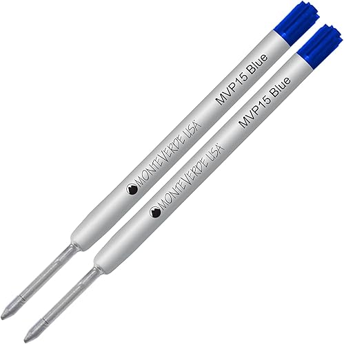 Miniatura 1 de Lanier - Paquete combinado de 2 unidades, Monteverde Soft Roll Super Broad Ballpoint P15, repuesto de tinta compatible con la mayoría de bolígrafos