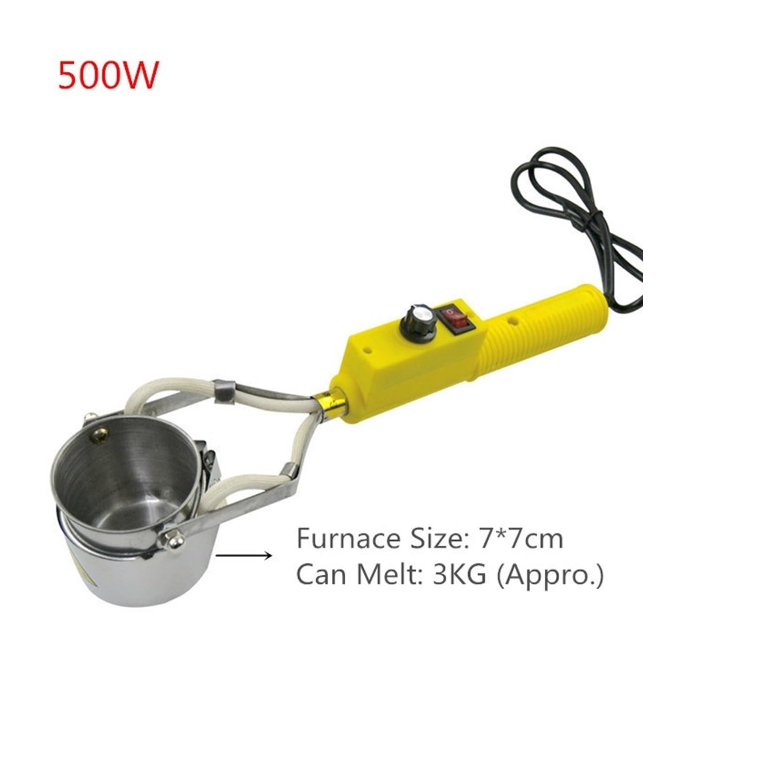 Pot de soudure, Four de électrique réglable 300W 400W 500W, têtes de moulage de plaques, outil de soudage plomb, à l'étain et à l'indium, fours à souder en métal pour bain de soudure et de brasure(500