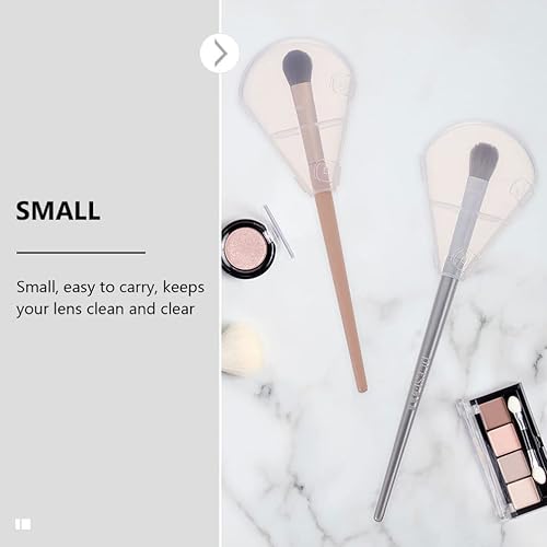 Miniatura 7 de Beaupretty Cepillo para rubor, pluma de maquillaje, 6 piezas, cubierta de cepillo de maquillaje, cosmético, protector de cepillo de belleza,